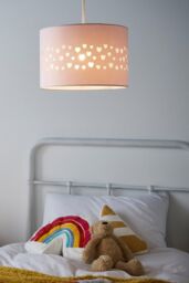 BHS Lighting Glow Hearts Easy Fit Light Shade in Pink - Size: 30 cm diameter x 21 cm high - thumbnail 4