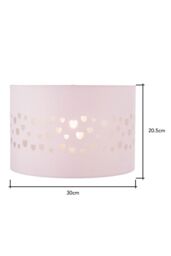 BHS Lighting Glow Hearts Easy Fit Light Shade in Pink - Size: 30 cm diameter x 21 cm high - thumbnail 5