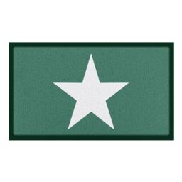 Artsy Mats Green Star Indoor & Outdoor Doormat - 70x40cm - Size: 40 cm x 70 cm - thumbnail 2