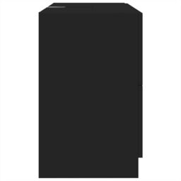 Berkfield Home Sink Cabinet Black 78x37x59 cm Engineered Wood - Size: 78 x 37 x 59 cm - thumbnail 6