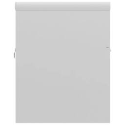 Berkfield Home Sink Cabinet with Built-in Basin High Gloss White Engineered Wood - thumbnail 9