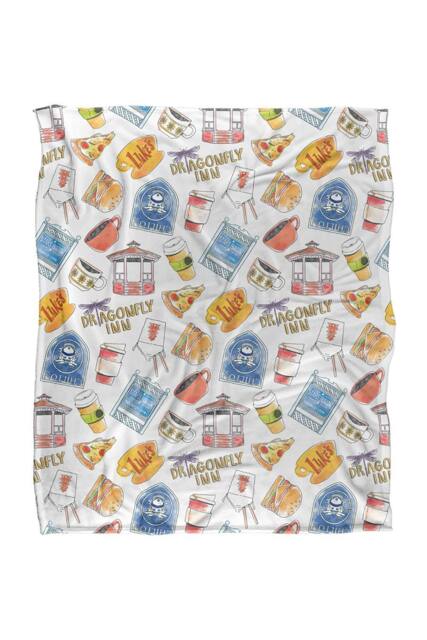 Warner Brothers Gilmore G 152x127 cm Dragonfly Inn & Lukes Soft Throw Blanket - image 1