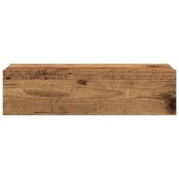 Berkfield Home TV Cabinet with LED Lights Old Wood 60x35x15.5 cm in Brown - thumbnail 6