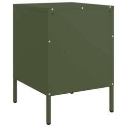 Berkfield Home Bedside Cabinets 2 pcs Olive Green 36x39x50.5 cm Steel - thumbnail 8