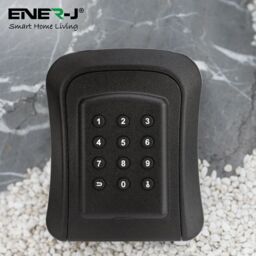 ENER-J Smart Key Lock Box, Smart Key Cabinet, Bluetooth App-Controlled, IP45 Rated, Sturdy & Reliable in White - thumbnail 5