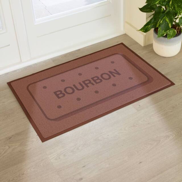 Artsy Mats Bourbon Biscuit Indoor/Outdoor Doormat (90x60cm) in Brown - Size: 60 x 90 cm - image 1