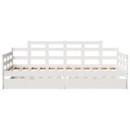 Berkfield Home Daybed with Drawers without Mattress White 80x200 cm Solid Wood - thumbnail 4