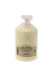 KDMD Chapel Candle 130x80 White Pillar Candle in Cream - thumbnail 1
