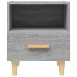 Berkfield Home Bedside Cabinets 2 pcs Grey Sonoma 40x35x47 cm - Size: 40 x 35 x 47 cm - thumbnail 4