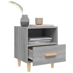 Berkfield Home Bedside Cabinets 2 pcs Grey Sonoma 40x35x47 cm - Size: 40 x 35 x 47 cm - thumbnail 3