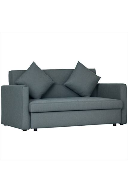 ERGOVEXA 2 Seater Sofa Bed with Hidden Storage, Dark Grey - image 1