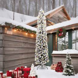 Berkfield Home Artificial Christmas Tree with 300 LEDs with Stand Green 240 cm - thumbnail 1