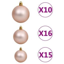 Berkfield Home Artificial Christmas Tree with 300 LEDs with Stand Green 240 cm - thumbnail 9
