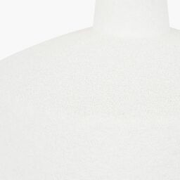 Ruma Wood Effect Textured Ceramic Table Lamp in White - thumbnail 5