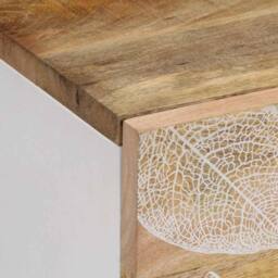 Berkfield Home Beautiful Coffee Table 100x54x40 cm Solid Wood Mango in Brown - Size: 100 x 54 x 40 cm - thumbnail 6