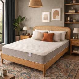 Aspire Pocket+ Hybrid Memory Foam 1000 Pocket Mattress Medium Comfort 23cm in White - Size: Double