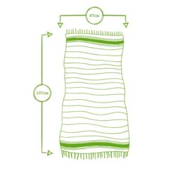 Nicola Spring 100% Cotton Bath Towel Turkish Style Hamman Blanket Bath Sheet - 160 x 90cm (x2) in Charcoal - thumbnail 3