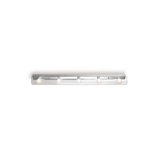 Netlighting Make Up 5 Light Bathroom Wall Light Aluminium Special Offer in Grey - image 1