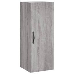 Berkfield Home Highboard Grey Sonoma 34.5x34x180 cm Engineered Wood - thumbnail 5