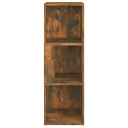 Berkfield Home Corner Cabinet Smoked Oak 33x33x100 cm Engineered Wood in Brown - Size: 33 x 33 x 100 cm - thumbnail 5