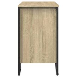 Berkfield Home Modern Bathroom Sink Cabinet Sonoma Oak 60x35x60 cm Engineered Wood - Size: 60 x 35 x 60 cm - thumbnail 5