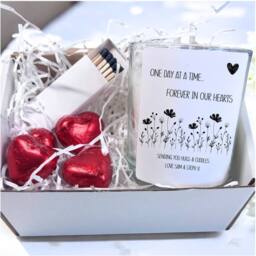 Aye Do Gifts Personalised Forever in Our Hearts Candle Gift Set in White