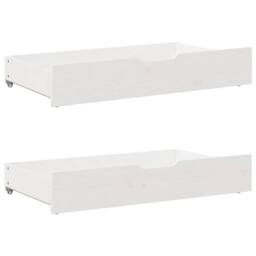 Berkfield Home Decorative Bed Frame with Drawers without Mattress White 100x200 cm - thumbnail 8