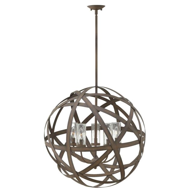 Loops Outdoor IP44 5 Bulb Chandelier LIght Vintage Iron LED E14 40W - image 1