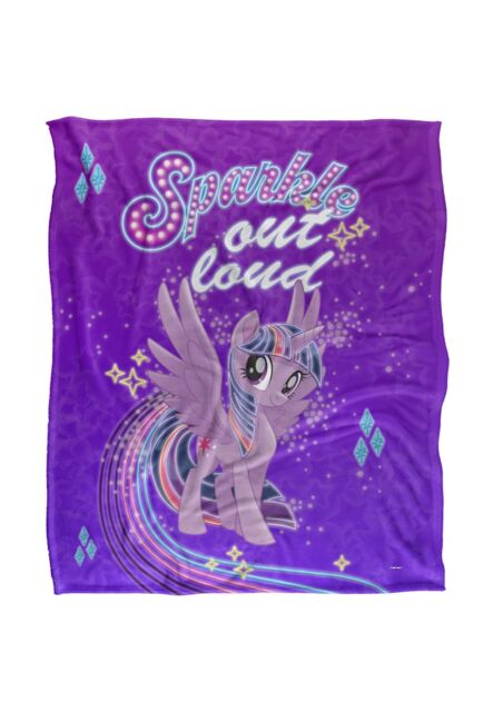 My Little Pony Sparkle Silky Touch Super Soft Throw Blanket 152 X 127 cm in White - image 1