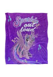 My Little Pony Sparkle Silky Touch Super Soft Throw Blanket 152 X 127 cm in White - thumbnail 1