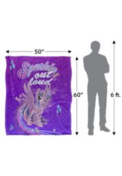 My Little Pony Sparkle Silky Touch Super Soft Throw Blanket 152 X 127 cm in White - thumbnail 5