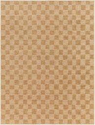 Livabliss Pismo Beach Modern Yellow Tan Checkered In- & Outdoor Jute-Look Rug in Brown - Size: 160 cm x 215 cm - thumbnail 2
