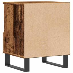 Berkfield Home Bedside Cabinet Old Wood 40x35x50 cm Engineered Wood in Brown - Size: 40 x 35 x 50 cm - thumbnail 7