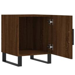 Berkfield Home Modern Bedside Cabinets 2 pcs Brown Oak 40x40x50 cm Engineered Wood - Size: 40 x 40 x 50 cm - thumbnail 5