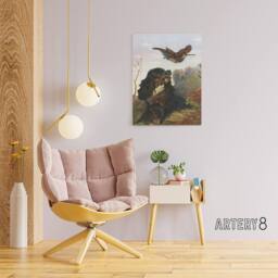 "Artery8 Cocker Spaniel Dog & Woodcock Arthur Tait Canvas Wall Art Print - Size: W12"" x H16""" - thumbnail 3