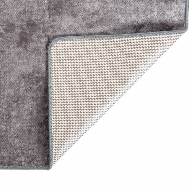 Berkfield Home Rug Washable 80x150 cm Grey Anti Slip - Size: 100 cm diameter - image 1
