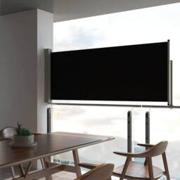 Berkfield Home Patio Retractable Side Awning 100 x 300 cm Black - thumbnail 2