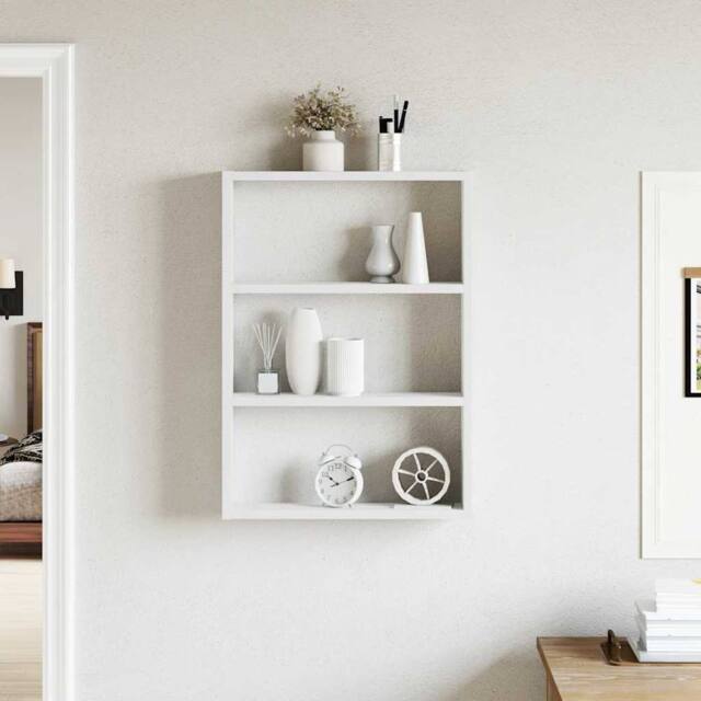 Berkfield Home Wall Shelf White 43x9x60 cm Engineered Wood - Size: 43 x 9 x 60 cm - image 1