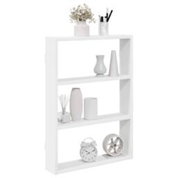 Berkfield Home Wall Shelf White 43x9x60 cm Engineered Wood - Size: 43 x 9 x 60 cm - thumbnail 2