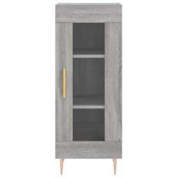 Berkfield Home Highboard Grey Sonoma 34.5x34x180 cm Engineered Wood - thumbnail 6