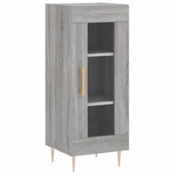 Berkfield Home Highboard Grey Sonoma 34.5x34x180 cm Engineered Wood - thumbnail 5