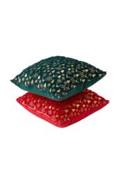 Living and Home Christmas Themed Plush Throw Pillows - Size: 45 cm x 45 cm - thumbnail 5