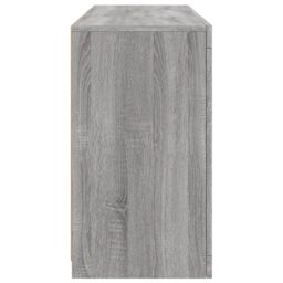 Berkfield Home Sideboard with LED Lights Grey Sonoma 123x37x67 cm - Size: 123 x 37 x 67 cm - thumbnail 7