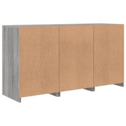 Berkfield Home Sideboard with LED Lights Grey Sonoma 123x37x67 cm - Size: 123 x 37 x 67 cm - thumbnail 8