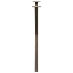 Berkfield Home Modern Dining Table Legs X-Shaped 2 pcs Natural Steel 80x(72-73) in Brown - thumbnail 6