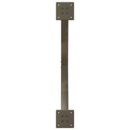 Berkfield Home Modern Dining Table Legs X-Shaped 2 pcs Natural Steel 80x(72-73) in Brown - thumbnail 7