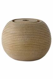 ValueLights Solar Powered Round Ribbed Outdoor Garden Water Fountain Feature in Natural - thumbnail 6