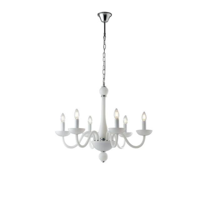 Netlighting ALFIERE 6 Light Chandeliers White 74x59cm - Size: 74x59 cm - image 1