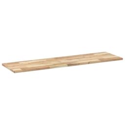 Berkfield Home Floating Shelves 2 pcs 160x40x2 cm Untreated Solid Wood Acacia in Brown - Size: 160 x 40 x 2 cm - thumbnail 3