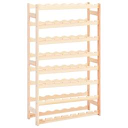 Berkfield Home Wine Rack for 56 Bottles Pinewood in Beige